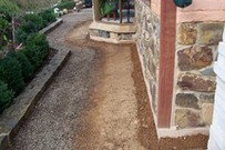 A termiticide soil treatment has been applied to the soil around the external perimeter of the building A termiticide soil treatment has been applied to the soil around the external perimeter of the building